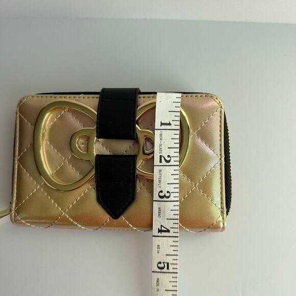 Hello Kitty 50th Anniversary Gold Wallet Loungefly New w/ Tags - Picture 6 of 9